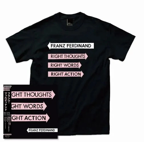FRANZ FERDINAND / フランツ・フェルディナンド / RIGHT THOUGHTS, RIGHT WORDS, RIGHT ACTION + T-SHIRTS（Mサイズ）