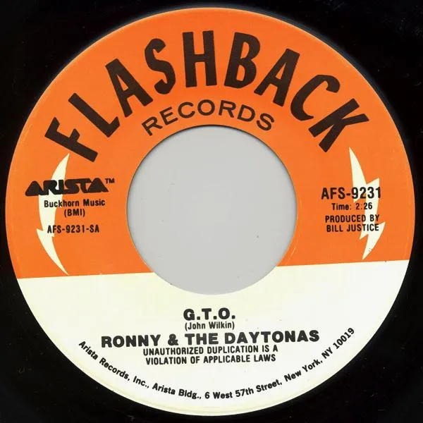 RONNY & THE DAYTONAS / ロニー&ザ・デイトナス / G.T.O.