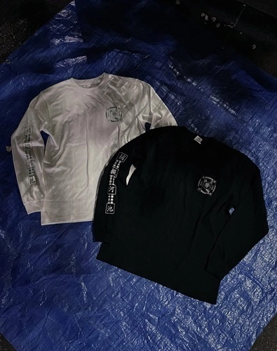 帯化 / 長袖Tシャツ（白/L）