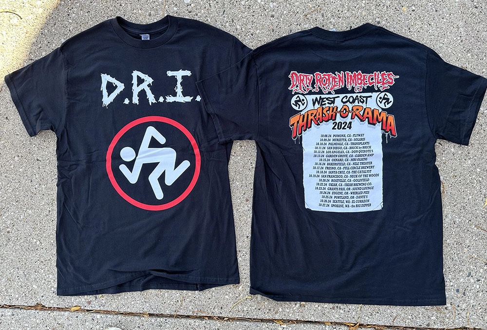 D.R.I. / ディーアールアイ / XL/THRASH O RAMA - 2024 TOUR' SHORT SLEEVE (BLACK)