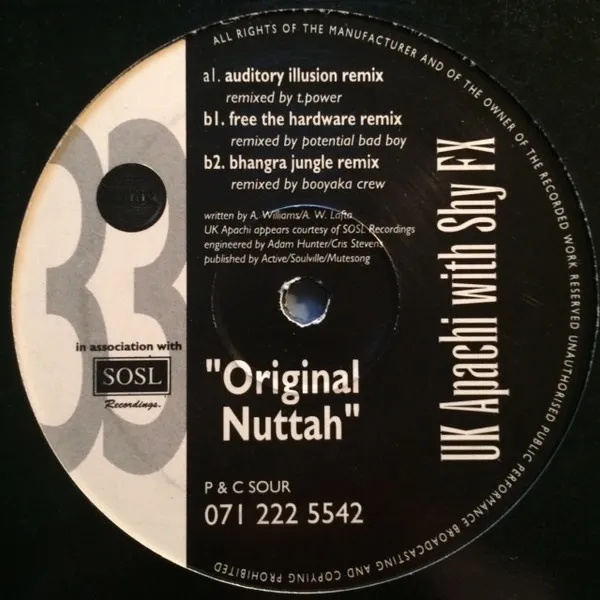 UK APACHI WITH SHY FX / ORIGINAL NUTTAH (REMIXES)