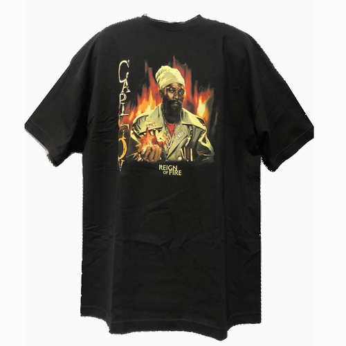 CAPLETON / ケープルトン / CAPLETON REIGN OF FIRE T-SHIRT BLACK SIZE 2XL
