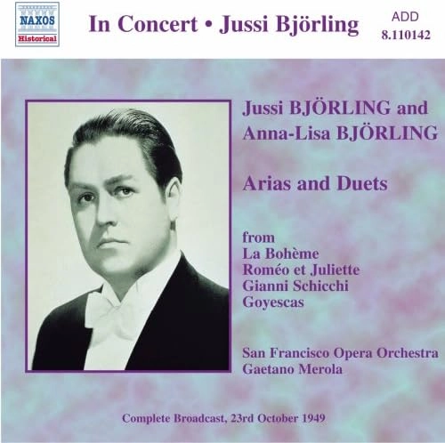 JUSSI BJORLING / ユッシ・ビョルリンク / JUSSI & ANNA-LISA BJORLING SING OPERA ARIAS