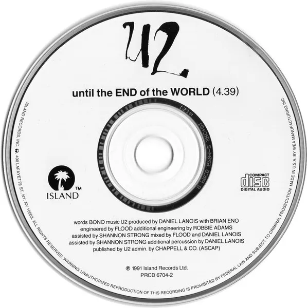 U2 / UNTIL THE END OF THE WORLD
