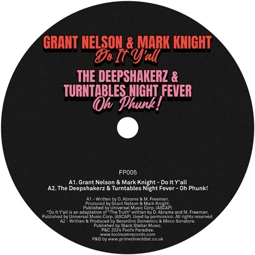 V.A. (FOOL'S PARADISE) / FOOL'S PARADISE SAMPLER VOL . 4 (MARK KNIGHT, GRANT NELSON, DEEPSHAKERZ, RICHARD EARNSHAW, SEBB JUNIOR)