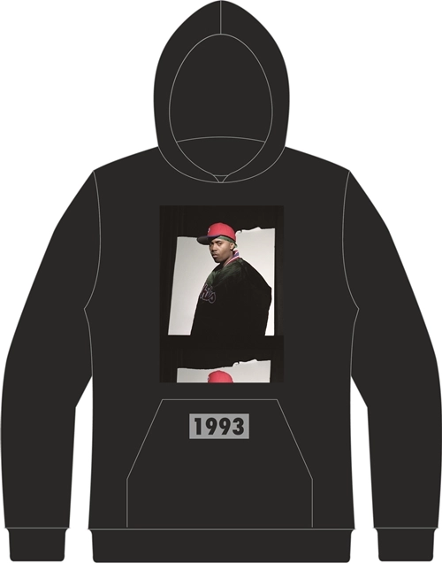 NAS / ナズ / 1993 EAST NAS HOODIE (VINTAGE BLACK) (M)