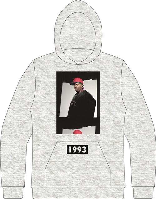 NAS / ナズ / 1993 EAST NAS HOODIE (ASH) (L)