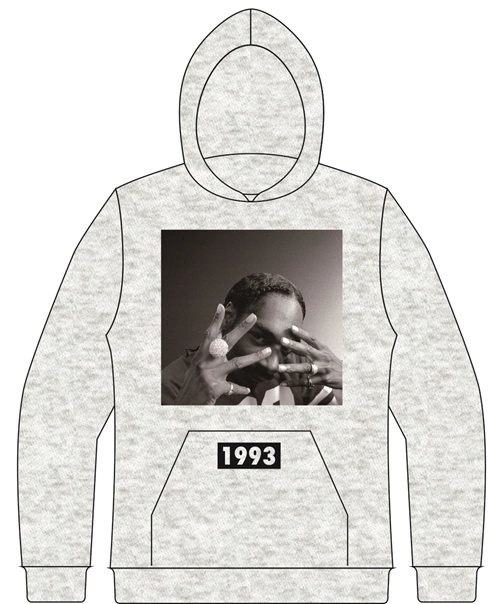 SNOOP DOGG (SNOOP DOGGY DOG) / スヌープ・ドッグ / 1993 WEST DOG HOODIE (ASH) (M)