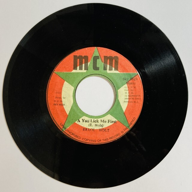 ERROL HOLT / A YOU LICK ME FIRST