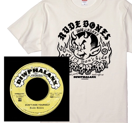 RUDE BONES / ルード・ボーンズ / M/WHT/Don't Hide Yourself Tシャツ付きセット