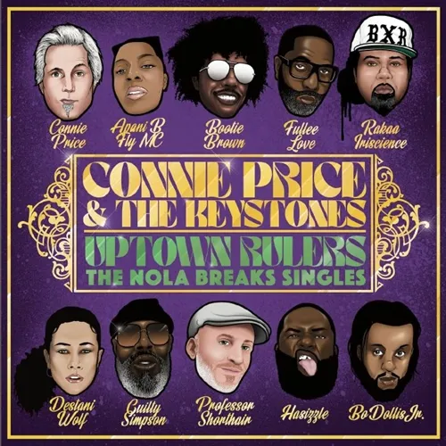 CONNIE PRICE & THE KEYSTONES / UPTOWN RULERS: THE NOLA BREAKS SINGLES (LP) -MARDI GRAS SPLATTER VINYL-
