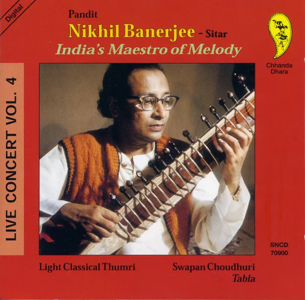 NIKHIL BANERJEE / ニキル・バネルジー / INDIA'S MAESTRO OF MELODY - LIVE CONCERT VOL.4