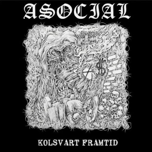 ASOCIAL / アソーシャル / KOLSVART FRAMTID (LP)