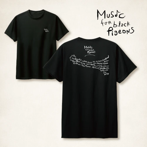 JAKOB BRO / ヤコブ・ブロ / Music for Black Pigeons Black T-shirt M