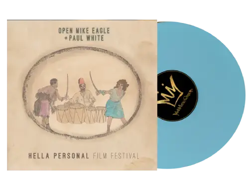 OPEN MIKE EAGLE & PAUL WHITE / HELLA PERSONAL FILM FESTIVAL (LP) (BABY BLUE VINYL)
