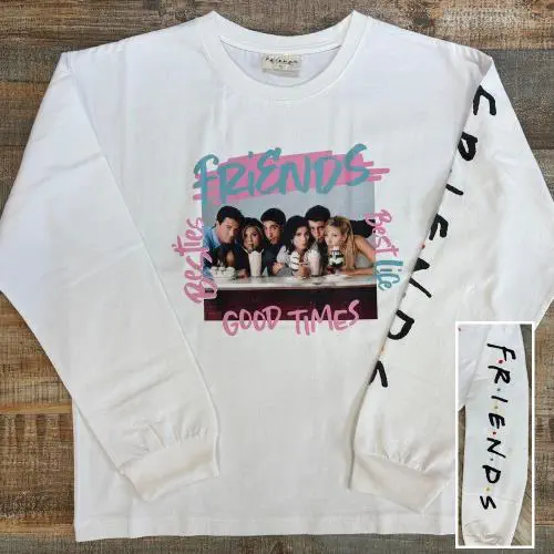 FRIENDS (US TV DRAMA) / FRIENDS LONG SLEEVE T-SHIRT (25F-86301 / WHITE / L)