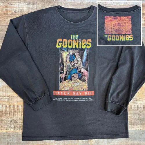 GOONIES (MOVIE) / グーニーズ / GOONIES LONG SLEEVE T-SHIRT (25G-86303 / BLACK / XL)