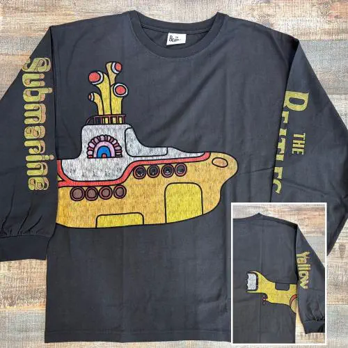 BEATLES / ビートルズ / BEATLES YELLOW SUBMARINE LONG SLEEVE T-SHIRT (25B-86308 / BLACK / M)