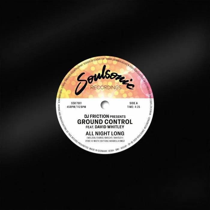 DJ FRICTION PRESENTS GROUND CONTROL(DEU) / ALL NIGHT LONG (COLOR VINYL)