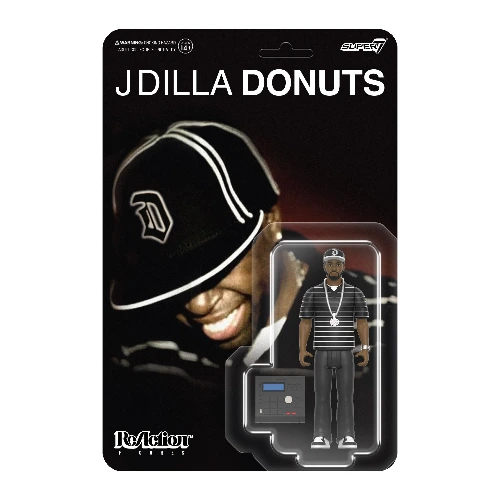 J DILLA aka JAY DEE / J DILLA REACTION FIGURES WAVE 01 - J DILLA (DONUTS - SMILE ALBUM COVER)