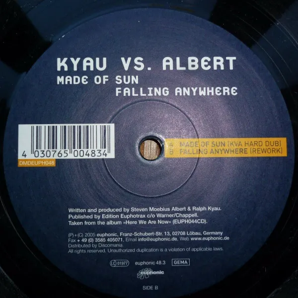 KYAU VS. ALBERT / MADE OF SUN / FALLING ANYWHERE
