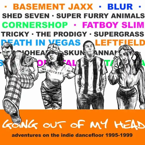 V.A. (ROCK / POPS) / GOING OUT OF MY HEAD - ADVENTURES ON THE INDIE DANCEFLOOR 1995-1999 4CD CLAMSHELL BOX