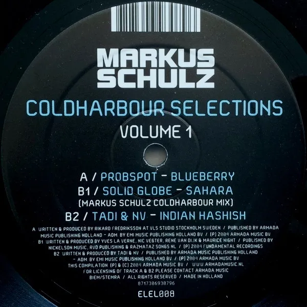MARKUS SCHULZ / マーカス・シュルツ / COLDHARBOUR SELECTIONS VOLUME 1