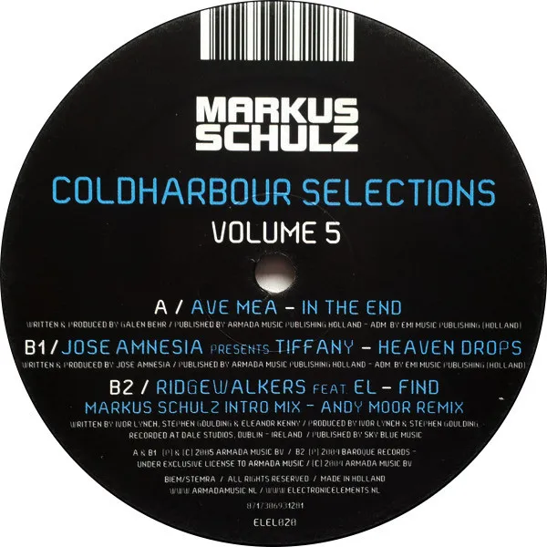 MARKUS SCHULZ / マーカス・シュルツ / COLDHARBOUR SELECTIONS VOLUME 5