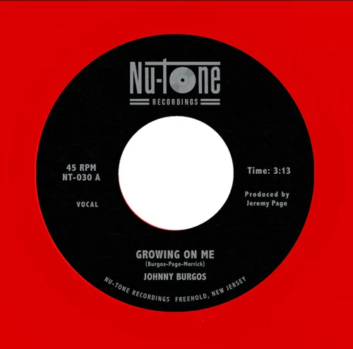 JOHNNY BURGOS / GROWING ON ME (RED CLEAR VINYL)