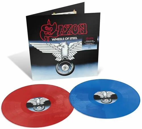 SAXON / サクソン / WHEELS OF STEEL [2LP] (RED/BLUE VINYL, 45TH ANNIVERSARY EDITION, FIRST TIME ON VINYL)