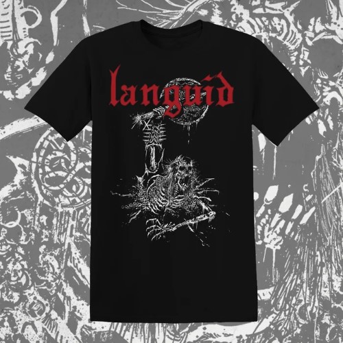 LANGUID / ランギッド / S/SHOVE THEIR SYSTEM UP THEIR ASS T-SHIRT (BLACK)