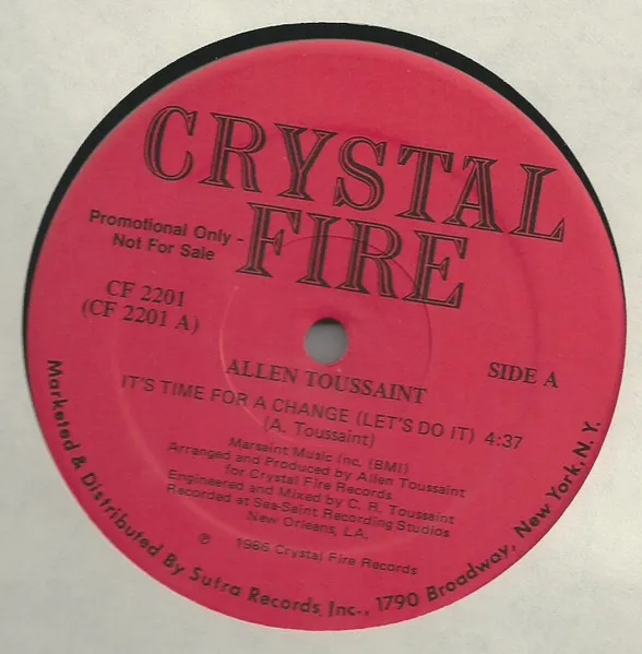 ALLEN TOUSSAINT / アラン・トゥーサン / IT'S TIME FOR A CHAN