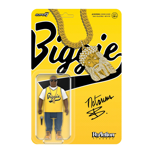 THE NOTORIOUS B.I.G. / NOTORIOUS B.I.G. REACTION FIGURES WAVE 04 - NOTORIOUS B.I.G. (YELLOW JERSEY)