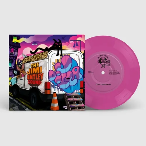 J DILLA aka JAY DEE / JIMI ENTLEY SOUND (7inch) (PINK VINYL)