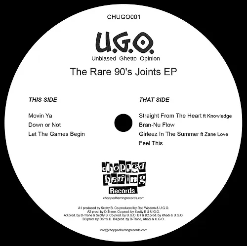 UNBIASED GHETTO OPINION / RARE 90S JOINTS EP (BLACK VINYL)