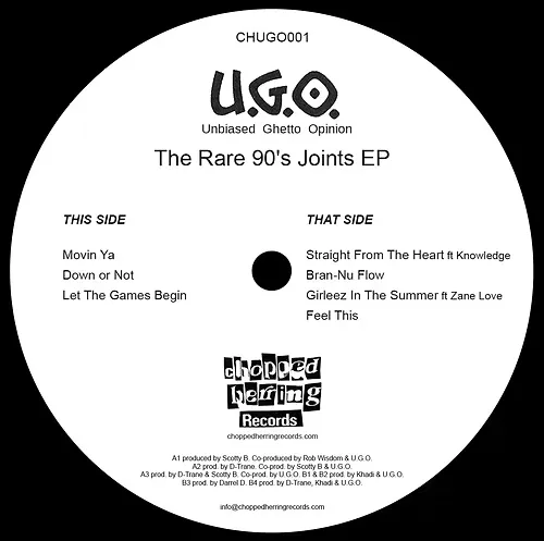 UNBIASED GHETTO OPINION / RARE 90S JOINTS EP (RED VINYL)