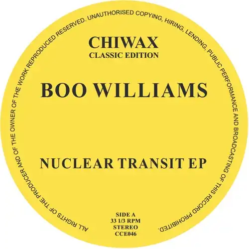 BOO WILLIAMS / ブー・ウィリアムス / NUCLEAR TRANSIT EP