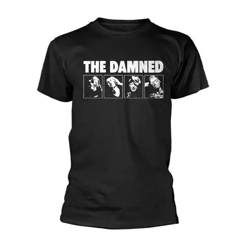 DAMNED / L/HEADSHOTS T-SHIRT (BLACK)