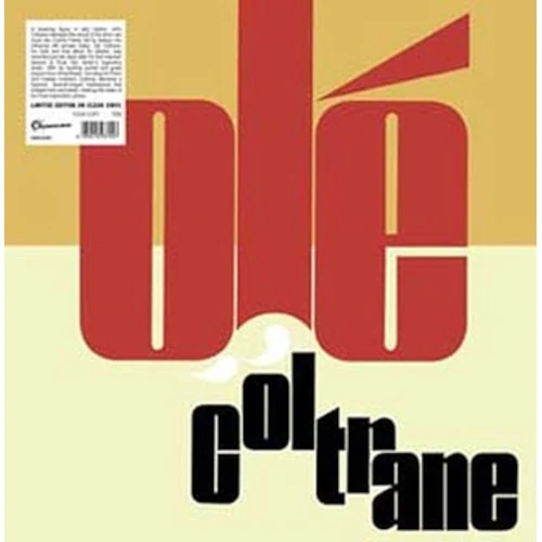 JOHN COLTRANE / ジョン・コルトレーン / OLE' COLTRANE (CLEAR VINYL)