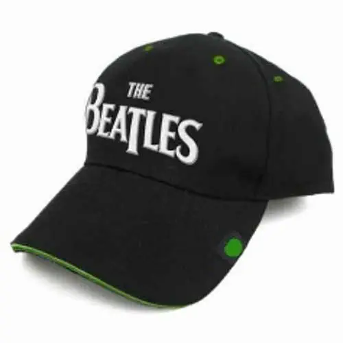 BEATLES / ビートルズ / DROP T LOGO SANDWICH PEAK BASEBALL CAP (BLACK)
