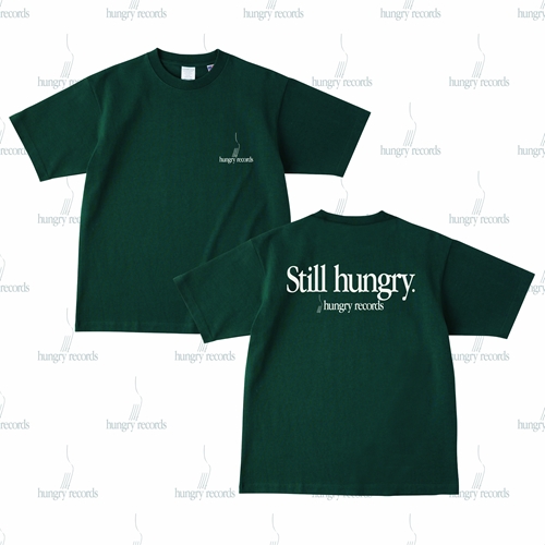 hungry records / hungry records Label Logo T-shirt S Green