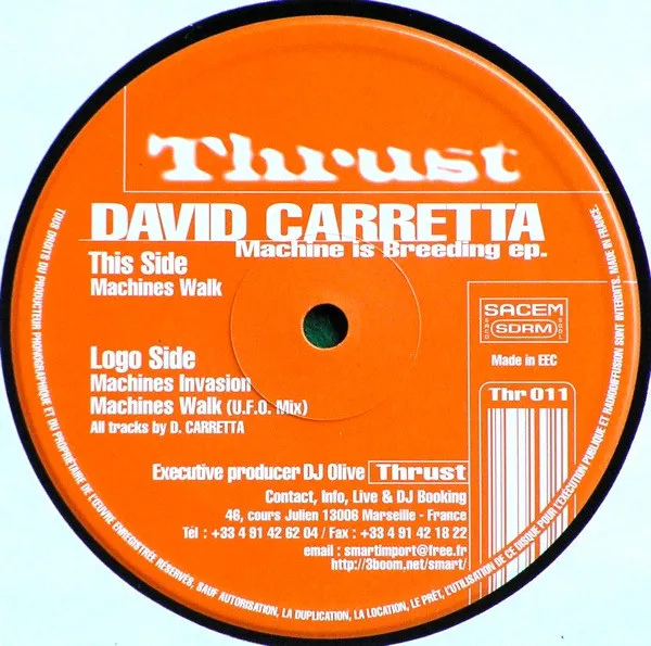DAVID CARRETTA / MACHINE IS BREEDING EP