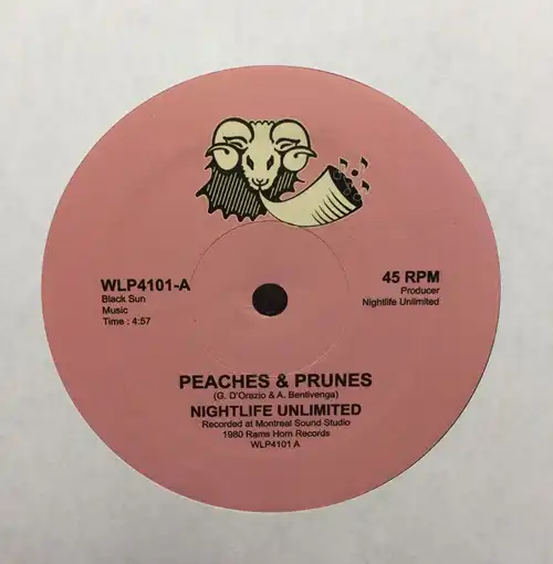 NIGHTLIFE UNLIMITED / ナイトライフ・アンリミテッド / PEACHES & PRUNES (RON HARDY EDIT)