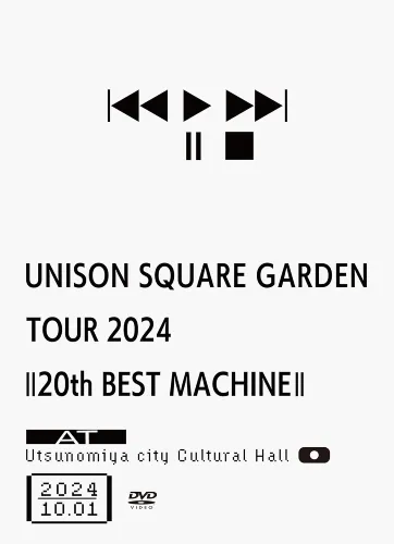 UNISON SQUARE GARDEN / ユニゾン・スクエア・ガーデン / UNISON SQUARE GARDEN TOUR 2024｢20th BEST MACHINE｣ at Utsunomiya city Cultural Hall 2024.10.01（DVD+CD）