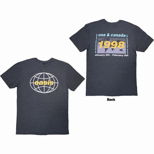 OASIS / オアシス / 1998 WORLD TOUR - USA/CANADA (NAVY BLUE)(M)