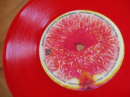 VOODOOCUTS X CHALANGA / LATIN DRUMMER / GOODNESS UPLIFT (7INCH) (RED VINYL)