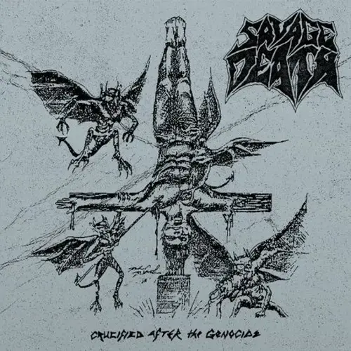 SAVAGE DEATH / CRUCIFIED AFTER THE GENOCIDE (BLACK VINYL)