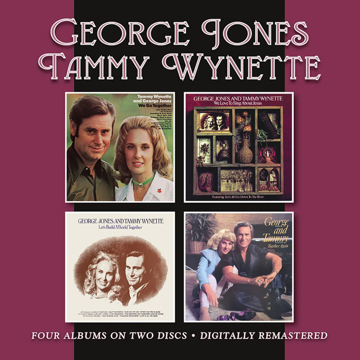 GEORGE JONES & TAMMY WYNETTE / ジョージ・ジョーンズ&タミー・ウィネット / WE GO TOGETHER / WE LOVE TO SING ABOUT JESUS / LET'S BUILD A WORLD TOGETHER / TOGETHER AGAIN