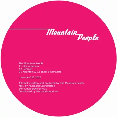 MOUNTAIN PEOPLE / MEMORANDUM