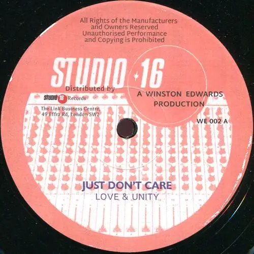 LOVE & UNITY / JUST DON'T CARE